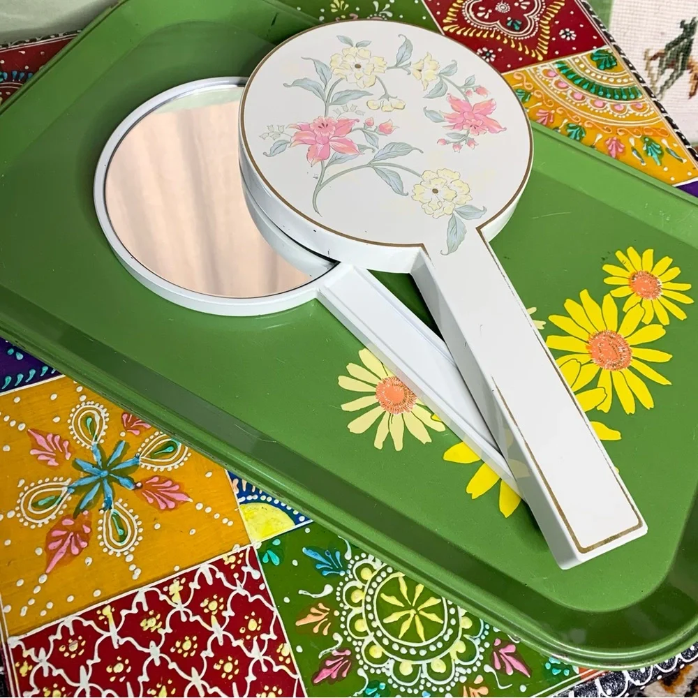 80s Otagiri Hand Mirror
